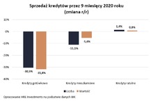 Przez wirusa Polacy dostali o 11 proc. mniej kredytów hipotecznych